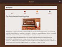 Tablet Screenshot of knightschocolate.com